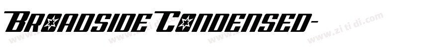 Broadside Condensed字体转换